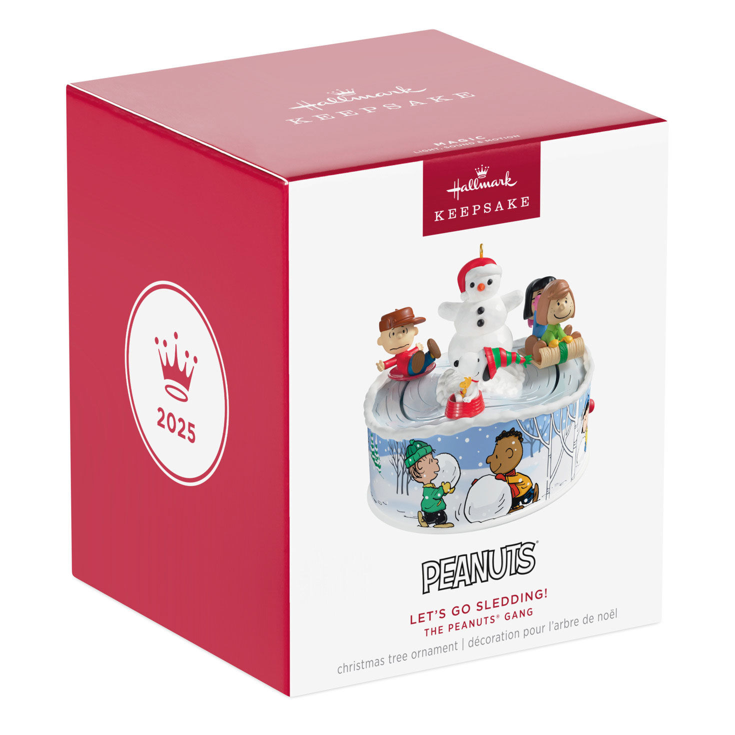 The Peanuts® Gang Let's Go Sledding! Musical Ornament With Light and Motion for only USD 57.99 | Hallmark
