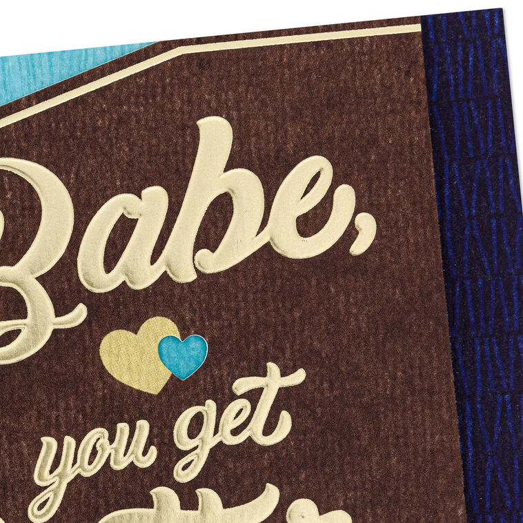 Lucky Me to Savor It All Romantic Birthday Card for Him, , large image number 4