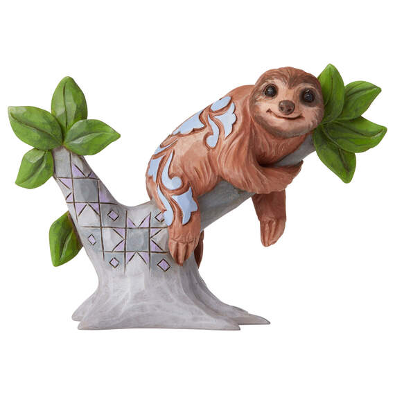 Jim Shore Sloth in Tree Mini Figurine, 2.75"