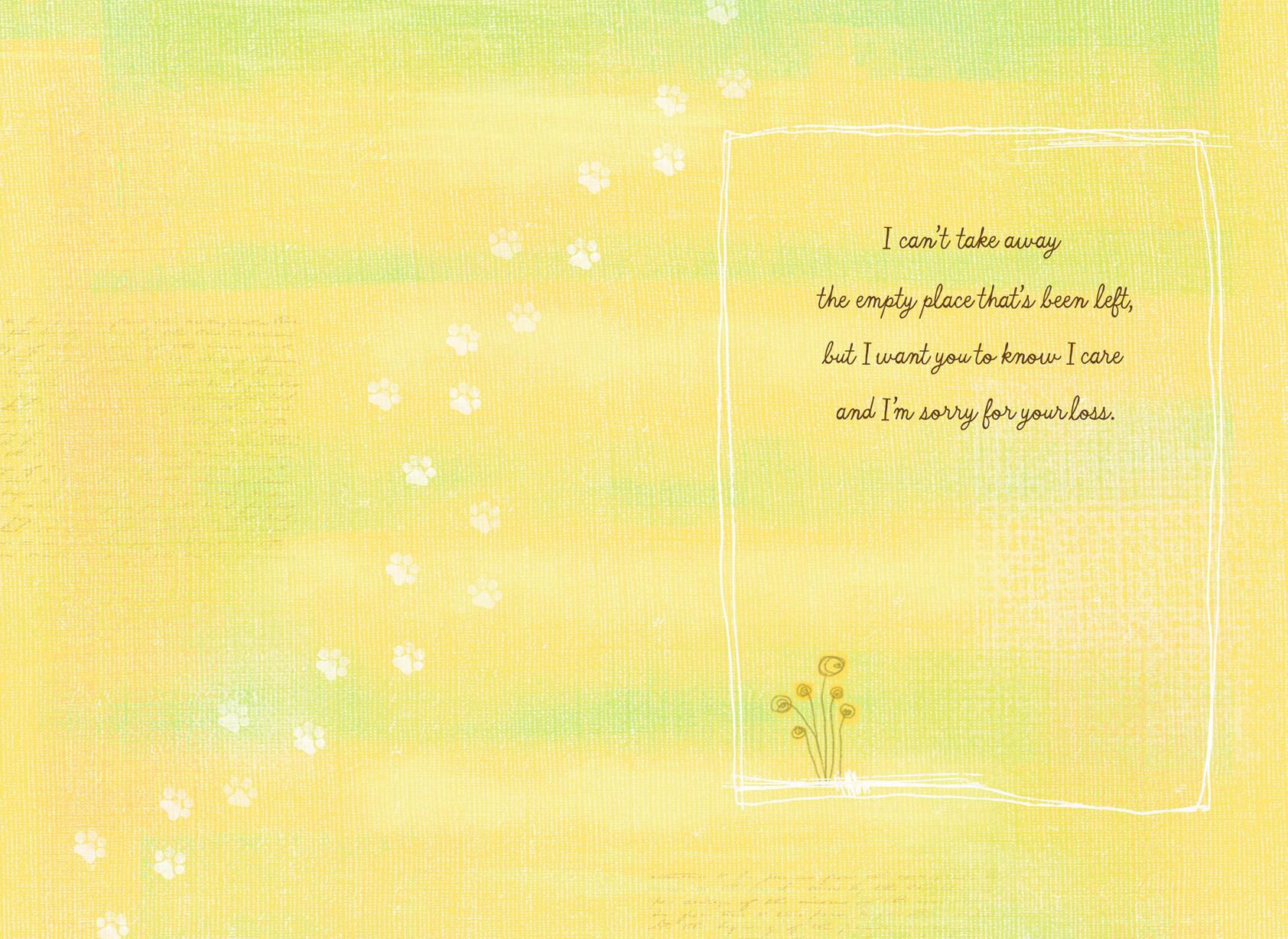 Your Faithful Friend Loss of Pet Card