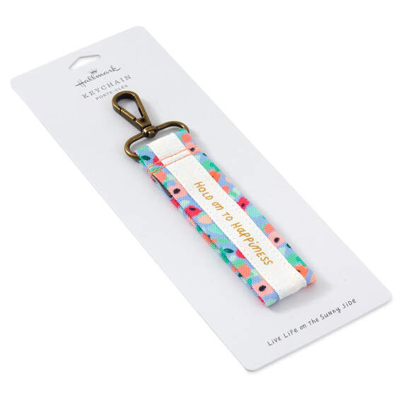Abstract Floral Wrist Strap Key Ring, , large image number 4