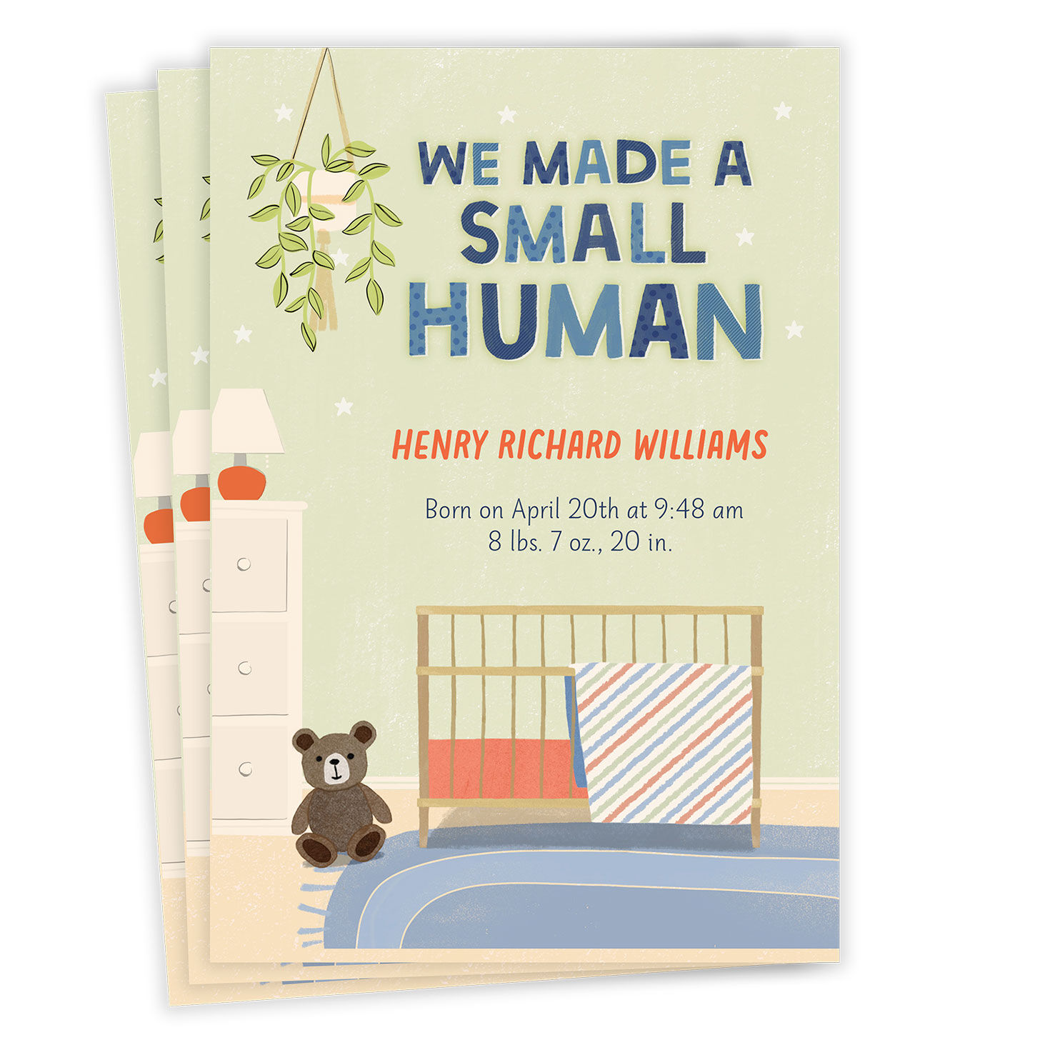 We Made a Small Human Birth Announcement