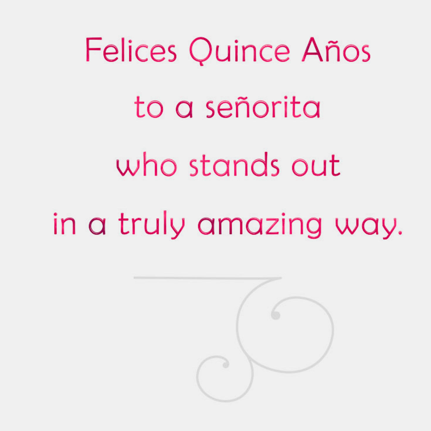 Stand-Out Se&ntilde;orita Quincea&ntilde;era Card, , large image number 2
