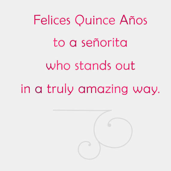 Stand-Out Señorita Quinceañera Card, , large image number 2