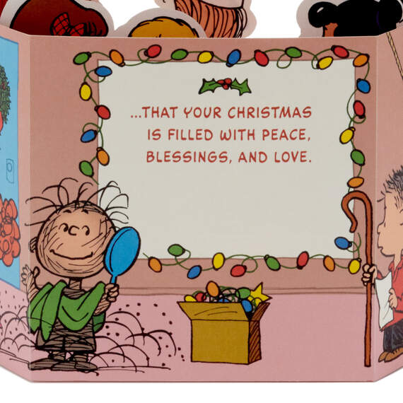 Peanuts® Merry Little Wish 3D Pop-Up Christmas Card With Sound and Light, , large image number 3