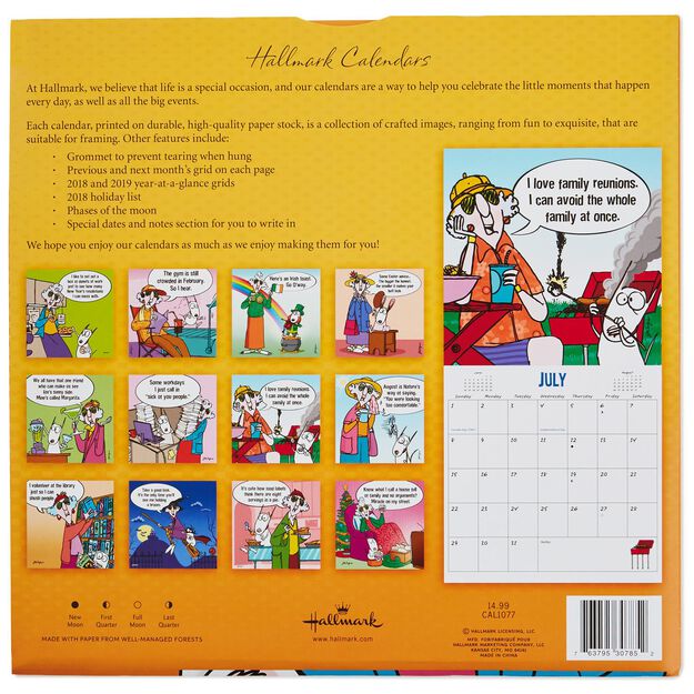 hallmark calendars 2018