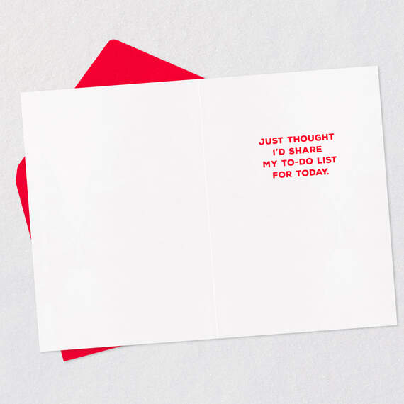 You're My To-Do List Naughty Funny Love Card, , large image number 3