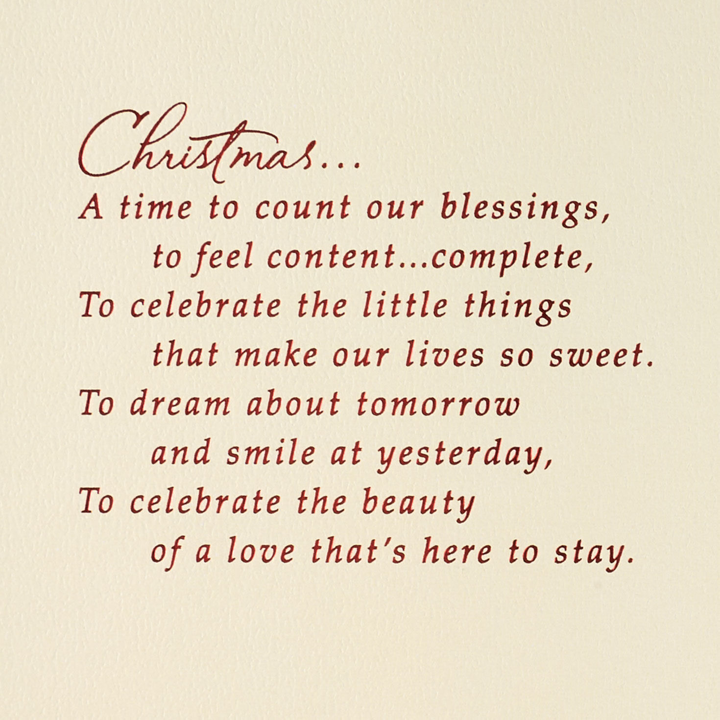 Thomas Kinkade "Christmas Eve" Husband Christmas Card Sentiment image number 2