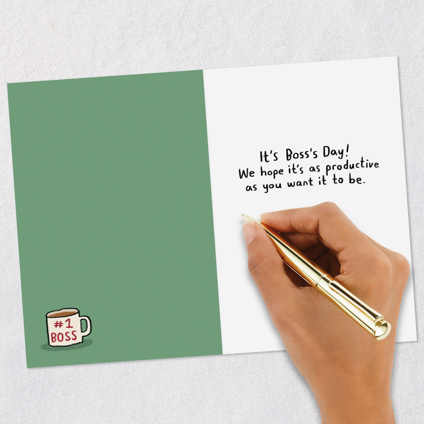 Dog and Cats Office Workers Funny Boss's Day Card Signing card image number 6