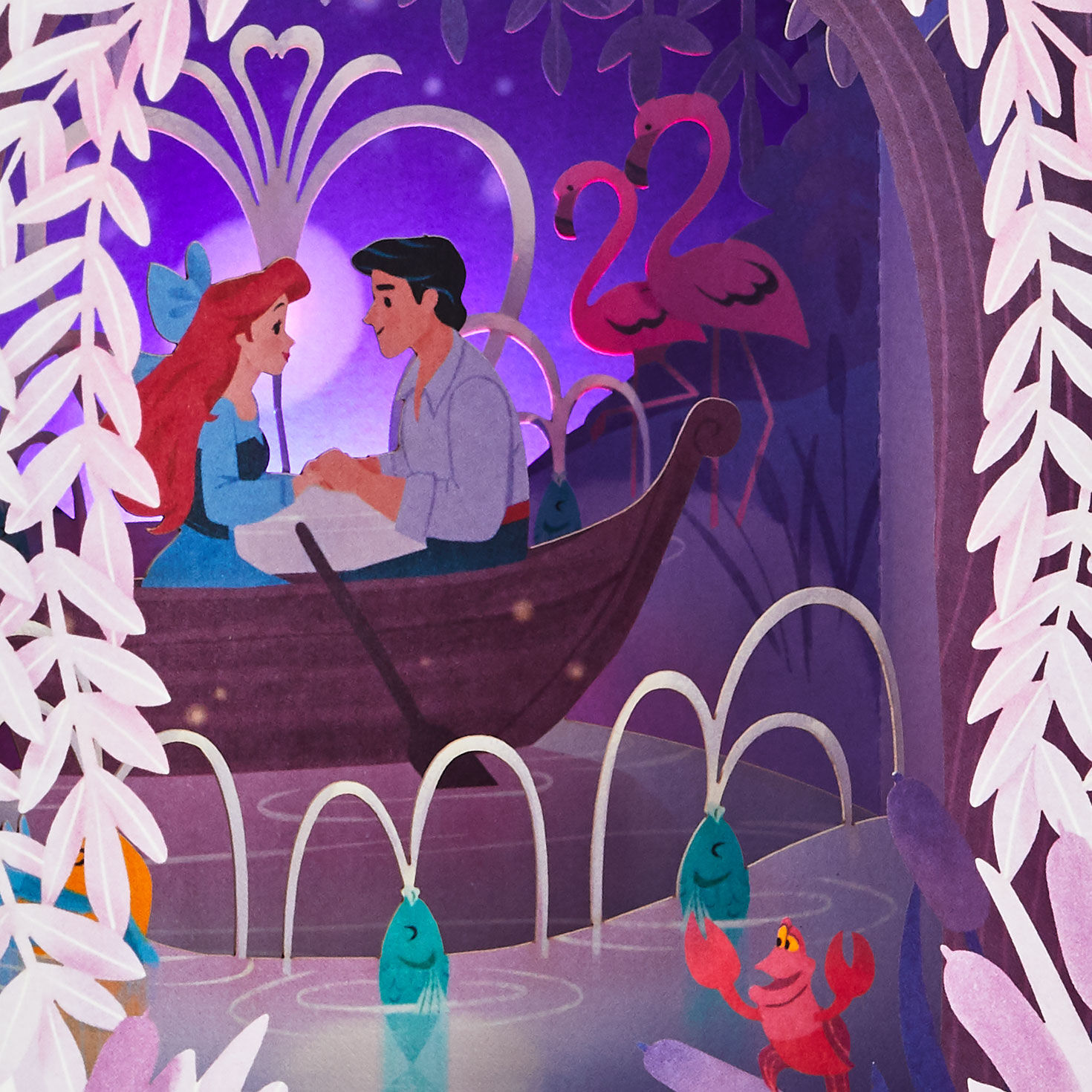 Disney The Little Mermaid 3D Pop-Up Musical Valentine's Day Card With Light for only USD 10.99 | Hallmark