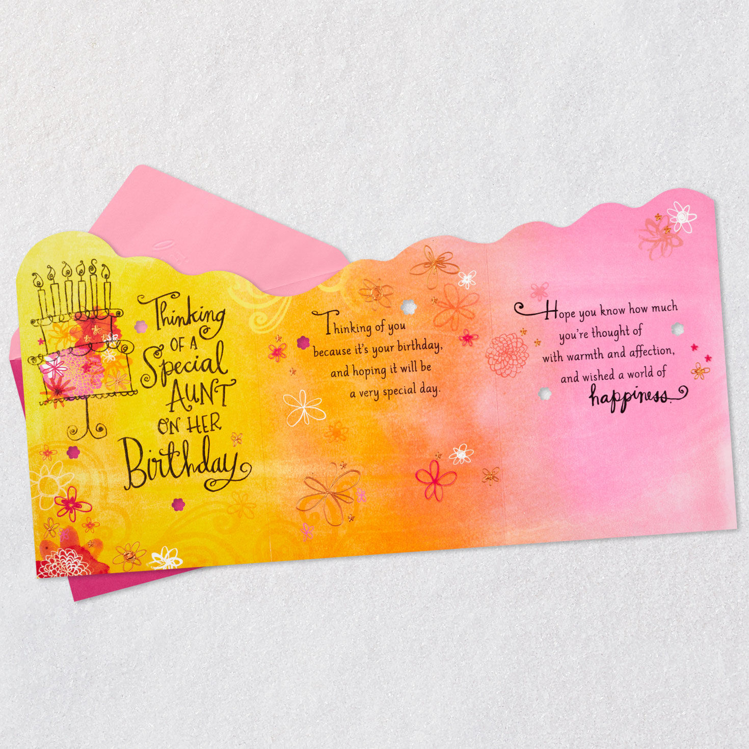 With Warmth and Affection Birthday Card for Aunt, , large image number 5