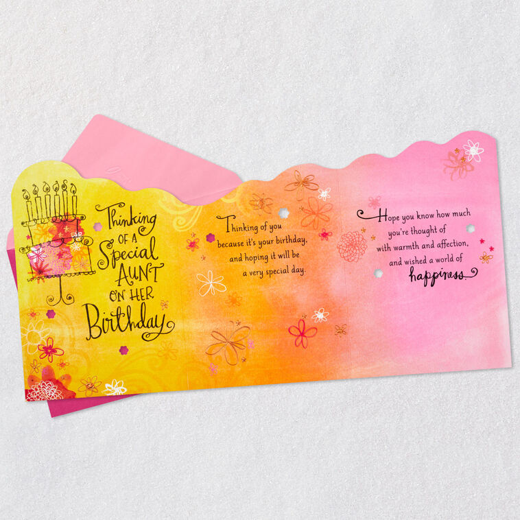 With Warmth and Affection Birthday Card for Aunt, , large image number 5