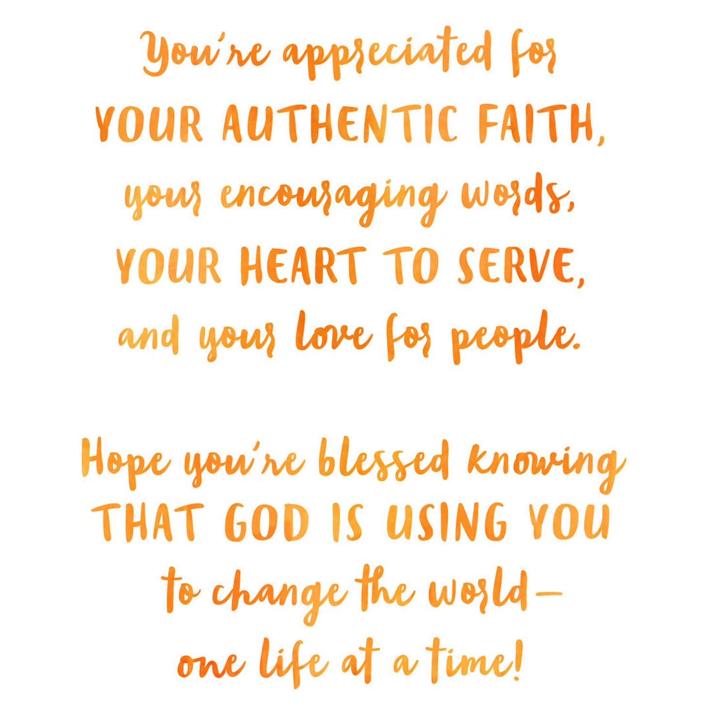 Shining Gold Religious Clergy Appreciation Card Sentiment image number 4
