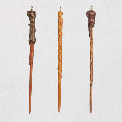 Harry Potter™ Wizarding Wands Metal Ornaments, Set of 3, 