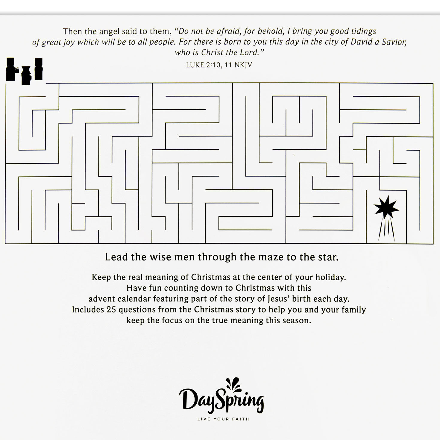 Nativity Scene Religious Advent Calendar, , large image number 3