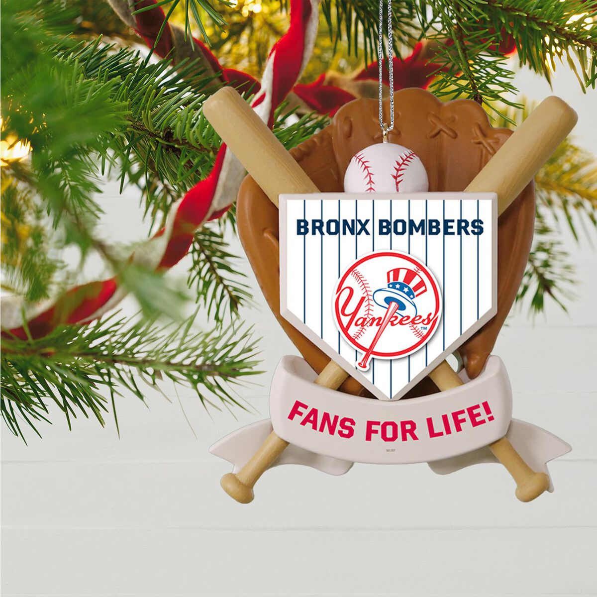 New York Yankees Christmas Ornaments 2021