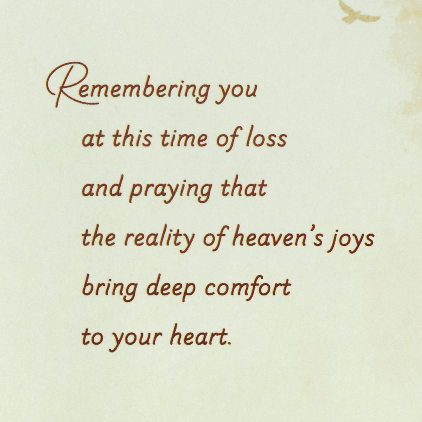 Sunlit Landscape Religious Sympathy Card Sentiment image number 2