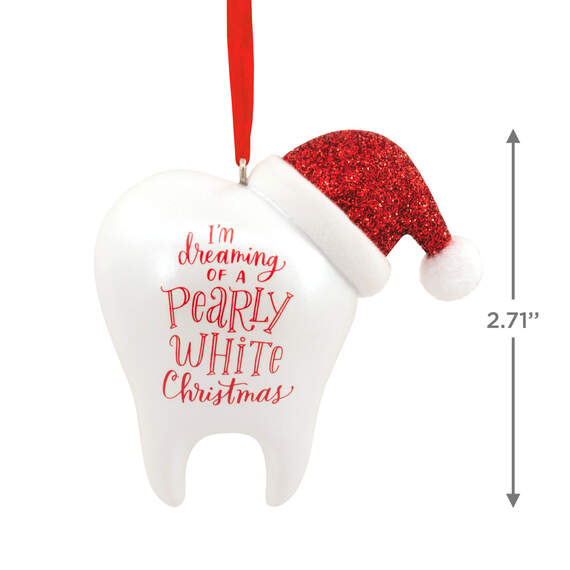Pearly White Christmas Dentist Hallmark Ornament, , large image number 3