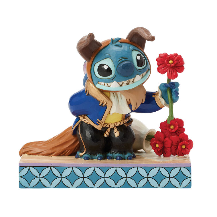 Jim Shore Disney Stitch as Beauty's Beast Figurine, 5.2"