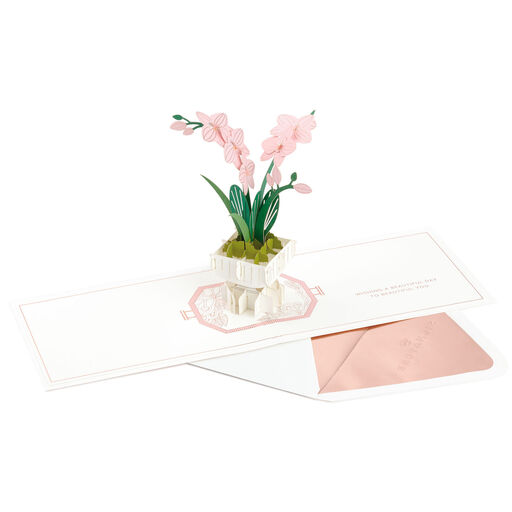 Beautiful You Orchids 3D Pop-Up Thinking of You Card, 