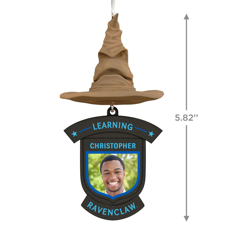 Harry Potter™ Sorting Hat House Trait Personalized Text and Photo Ornament, Ravenclaw™, , large image number 3