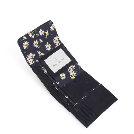 Vera Bradley RFID Riley Compact Wallet in Sunflowers, 