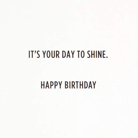 Your Day To Shine Glittery Birthday Card, , large image number 2