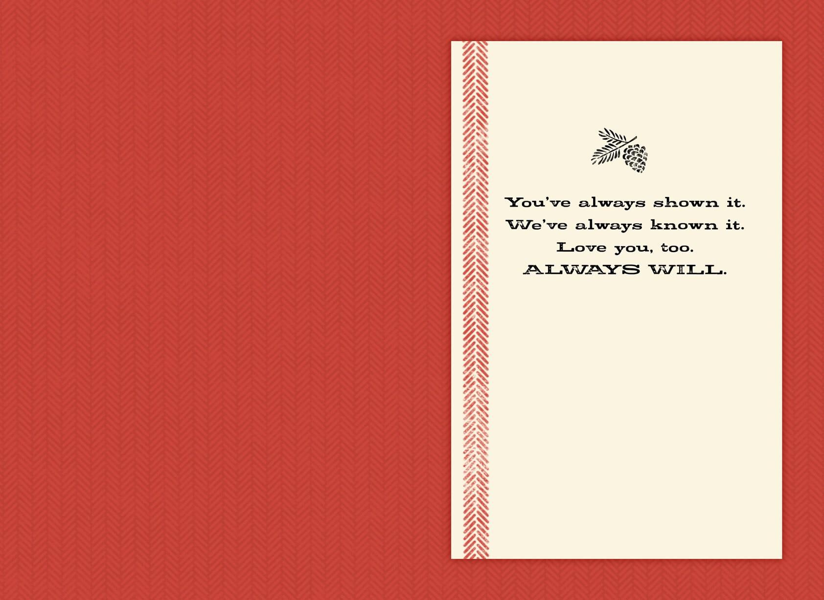 Love Always Christmas Card