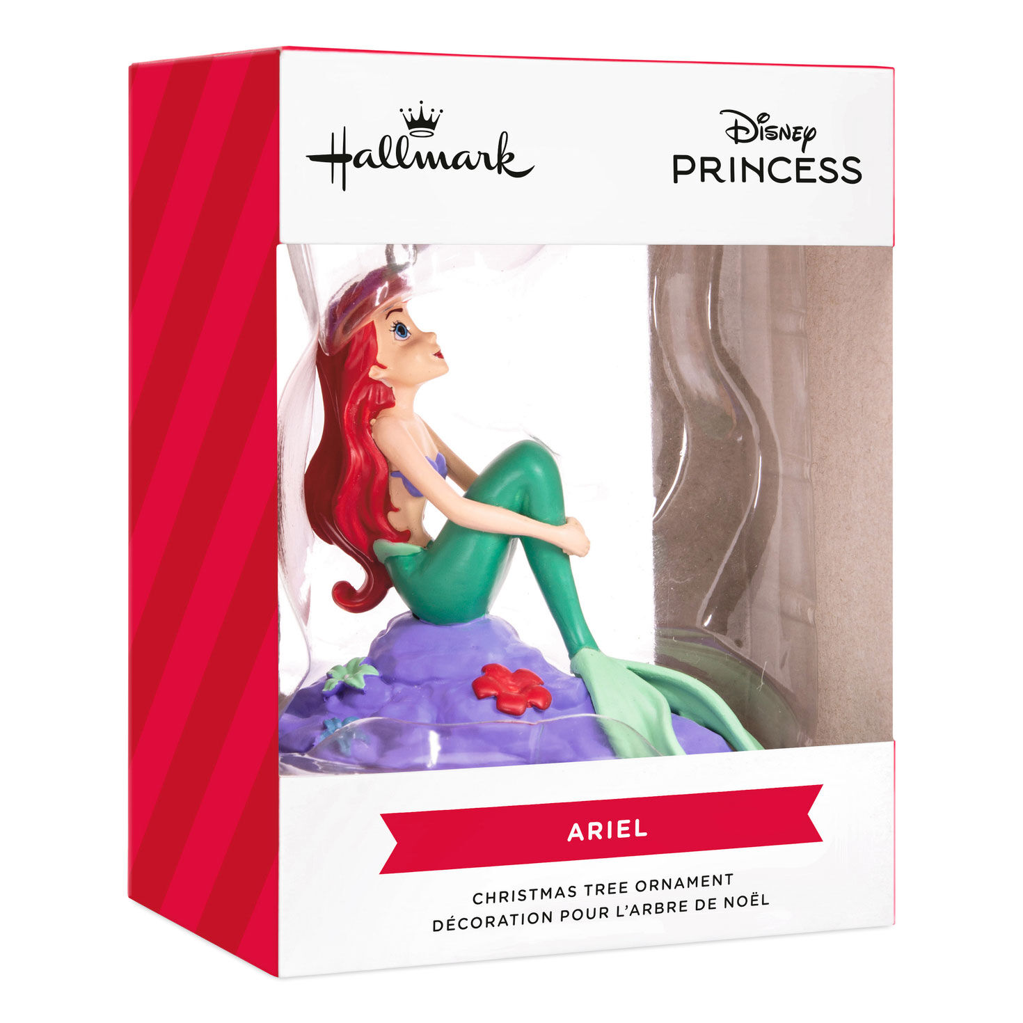 Little Mermaid Ariel on Rock Christmas Ornament  image number 5