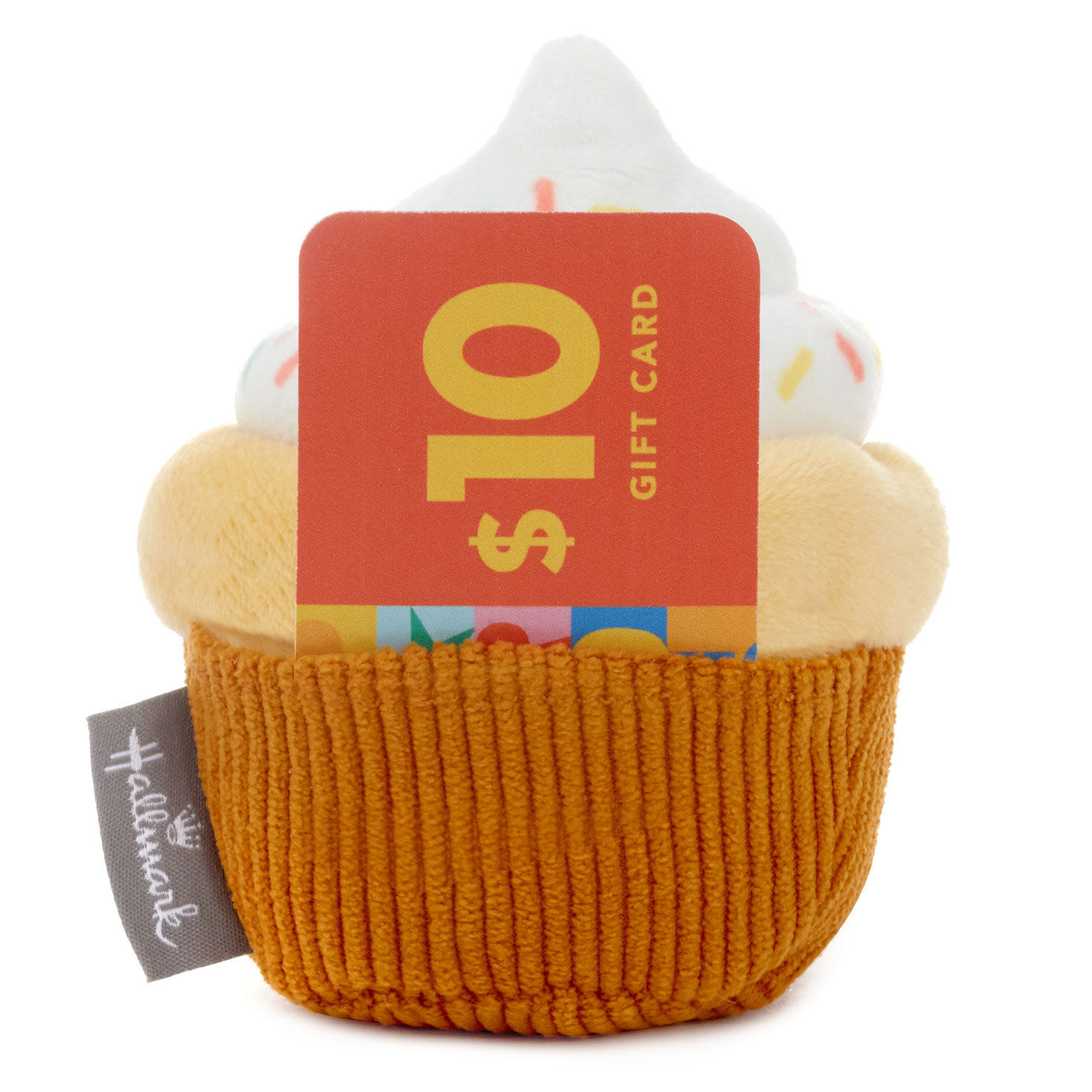 Plush Cupcake Gift Card Holder With Pocket back image number 2