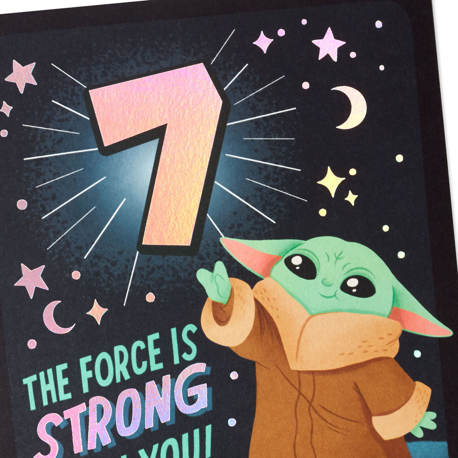 Star Wars&trade; Grogu&trade; Epic Day 7th Birthday Card, , large image number 4