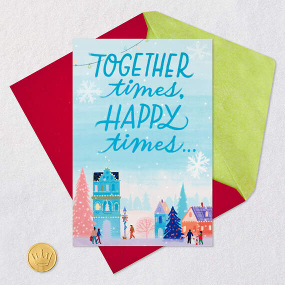 Together Times, Happy Times Musical 3D Pop-Up Christmas Card, , large image number 7