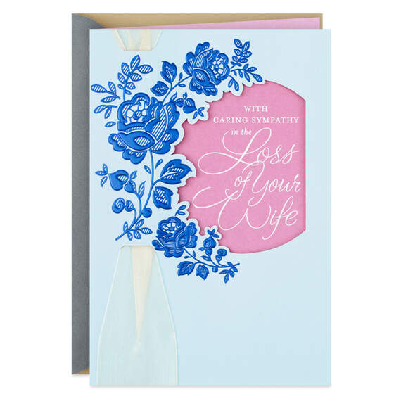 God's Grace for You Sympathy Card for Loss of Wife, , large image number 1