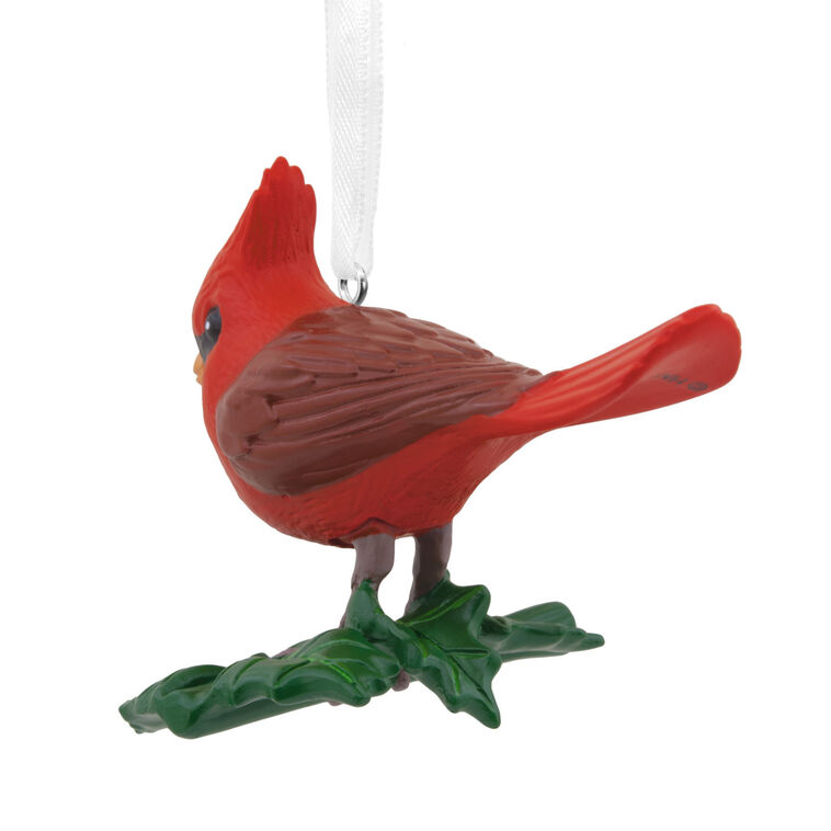 Cardinal Bird Christmas Ornament back image number 4