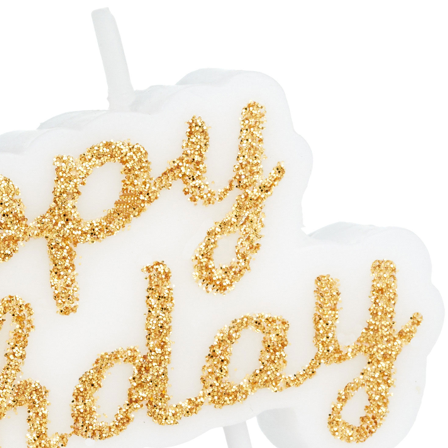 Gold Script Happy Birthday Candle - Cake Toppers & Candles | Hallmark