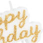 Gold Script Happy Birthday Candle, , large image number 4