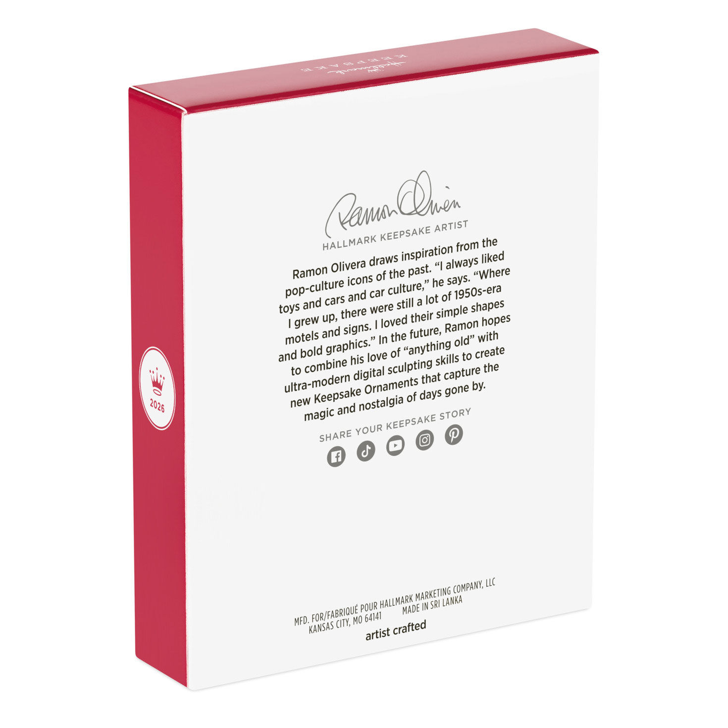 Red Green Ornament Photo Frame Keepsake Ornament package back image number 8