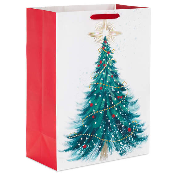 20" Elegant Evergreen Jumbo Christmas Gift Bag, , large image number 6