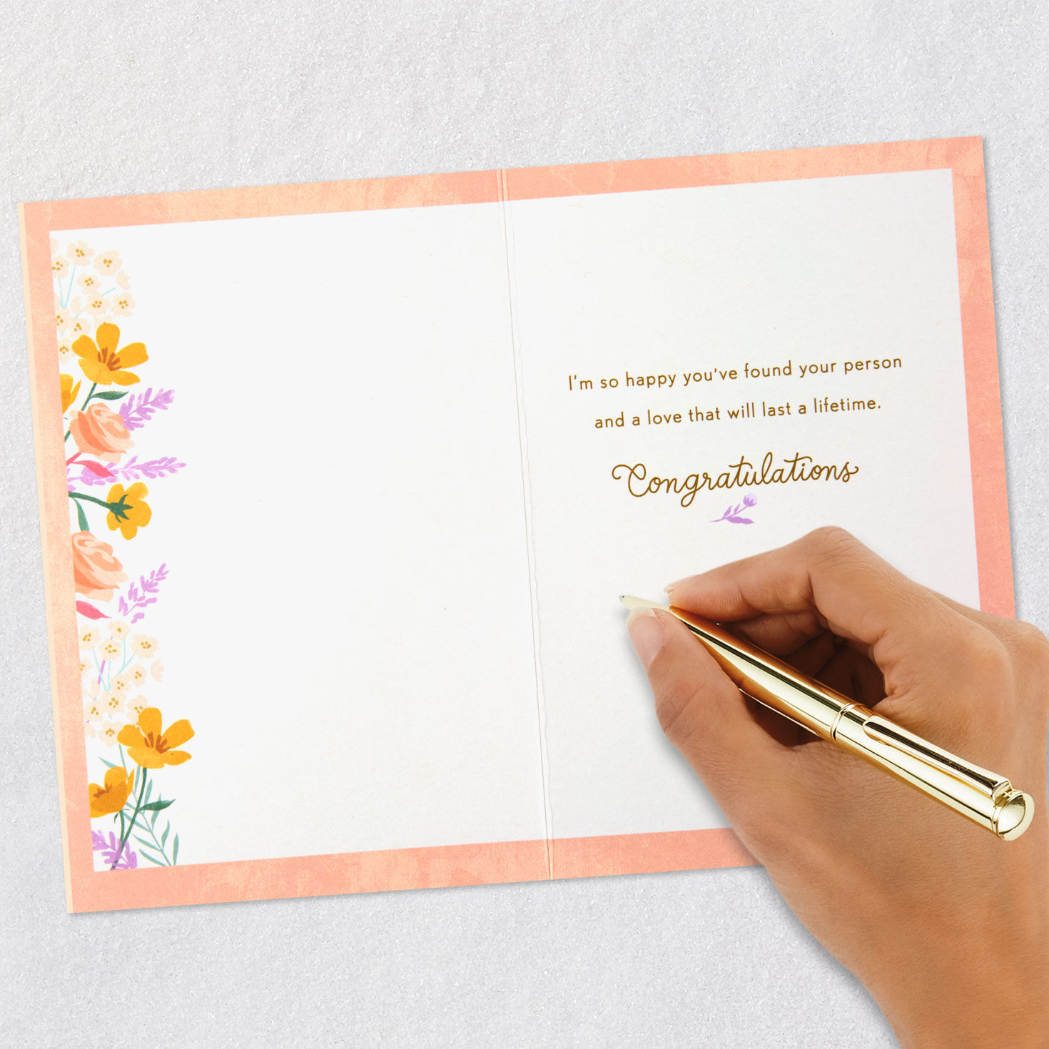 Flower Bouquet Sister Wedding Card Signing card image number 6