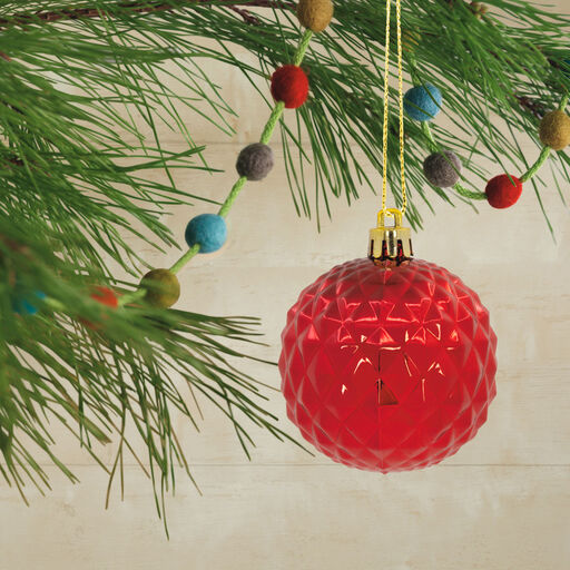 30-Piece Red, Green, Gold Shatterproof Christmas Ornaments Set, 