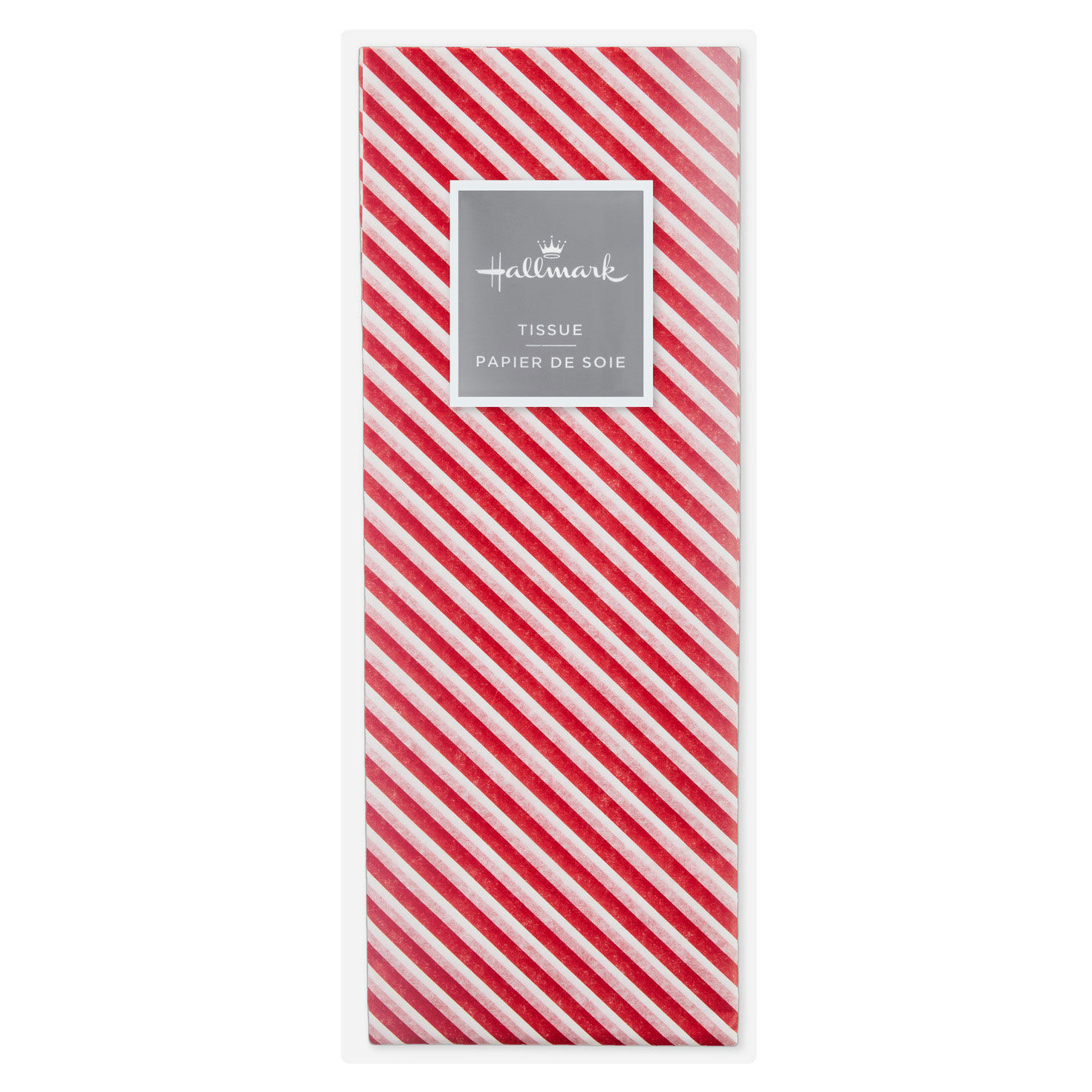 Red and White Stripes Christmas Tissue Paper package front image number 6
