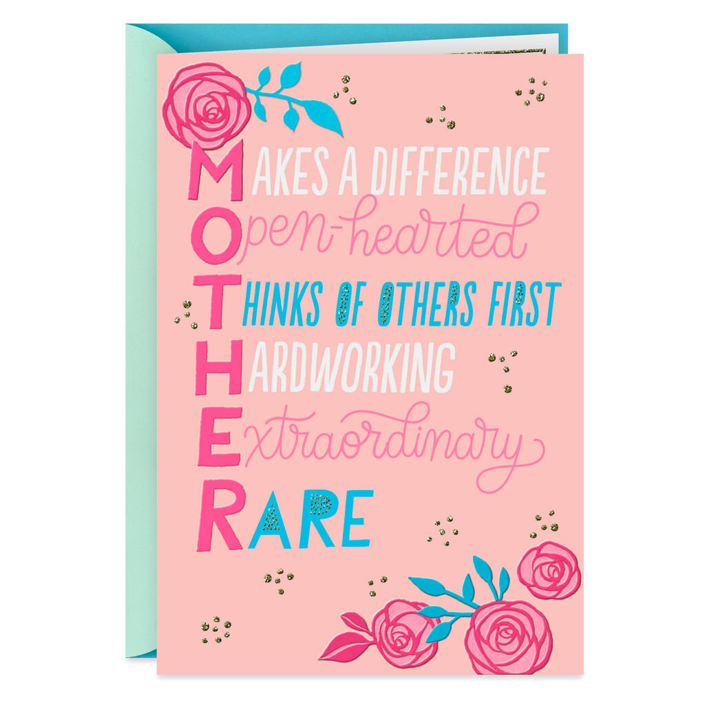 M O T H E R Birthday Card For Mom Greeting Cards Hallmark