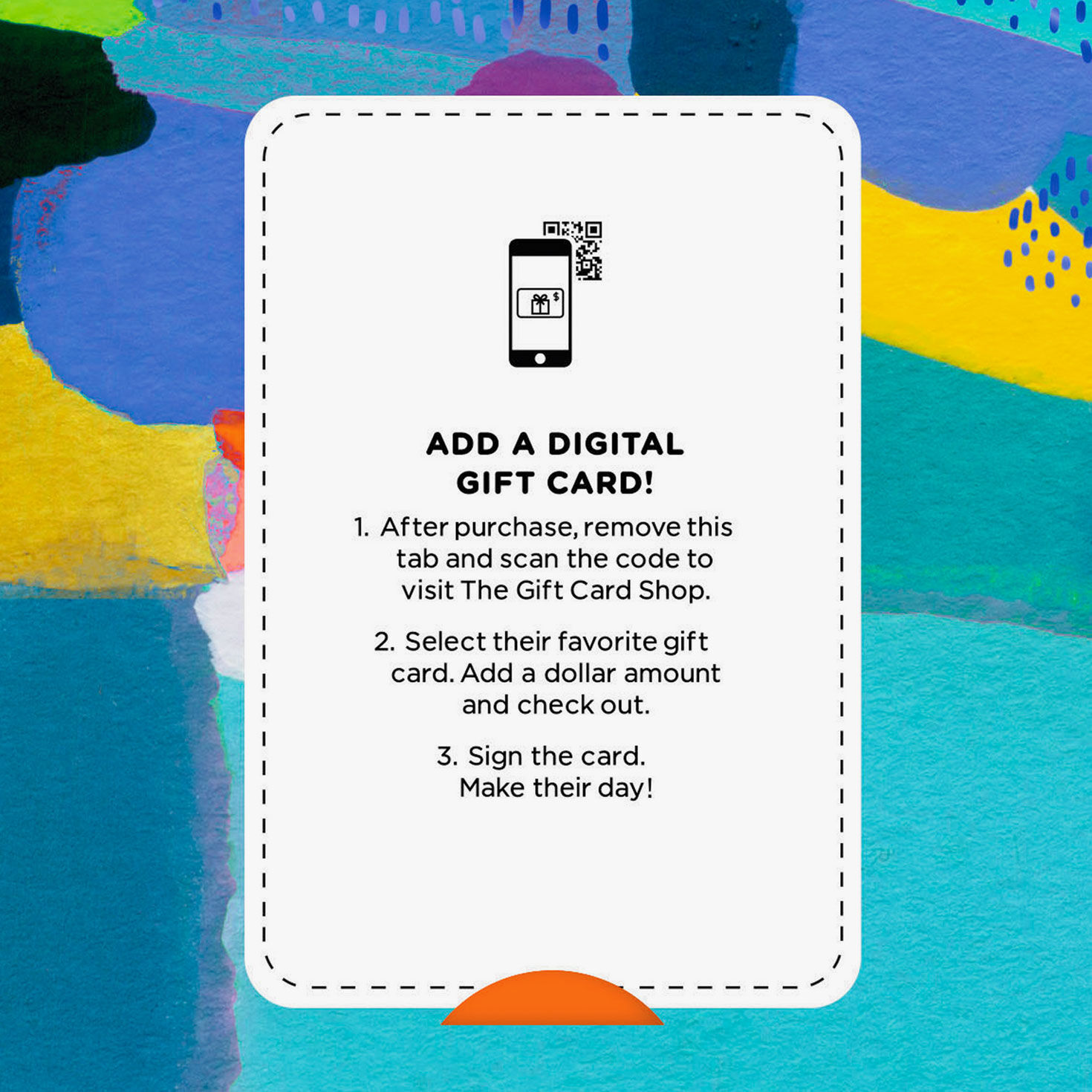 Class of 2026 Colorful Graduation Gift Card Greeting gift card instructions image number 6