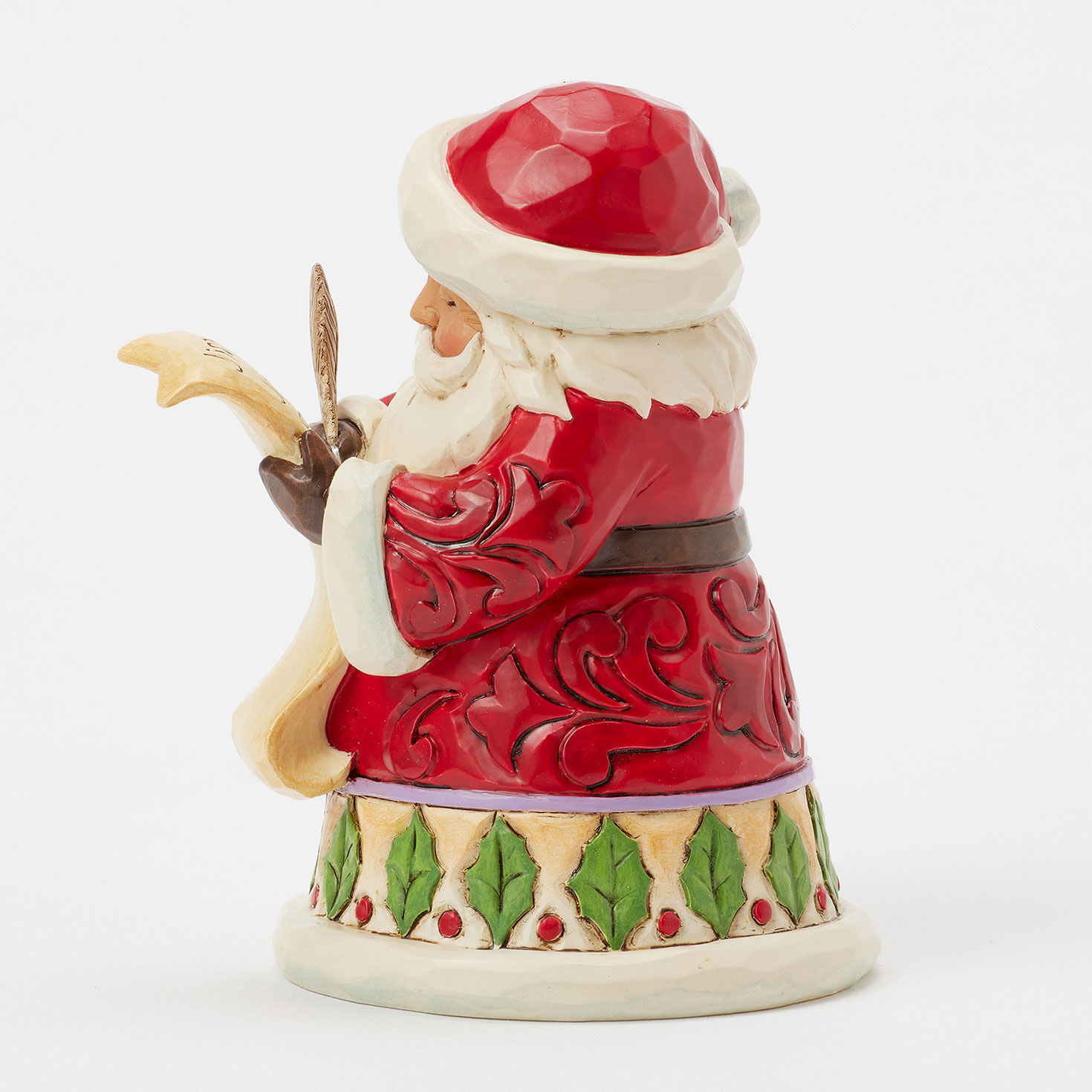 Jim Shore Santa Checking List Mini Figurine side image number 3