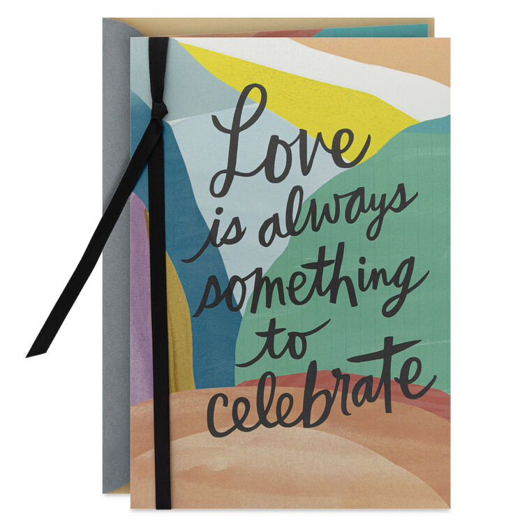 Love Is Always Something to Celebrate Anniversary Card for Couple