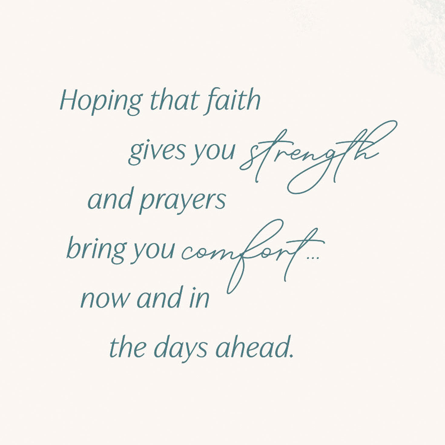 Peach and Blue Waves Encouragement Card Sentiment image number 2