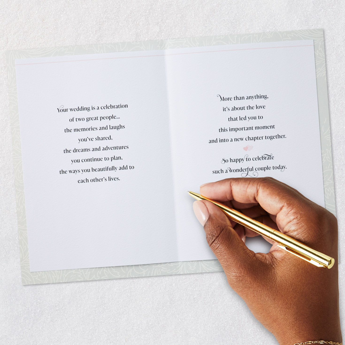 Silver and Black Wedding Card Signing card image number 7