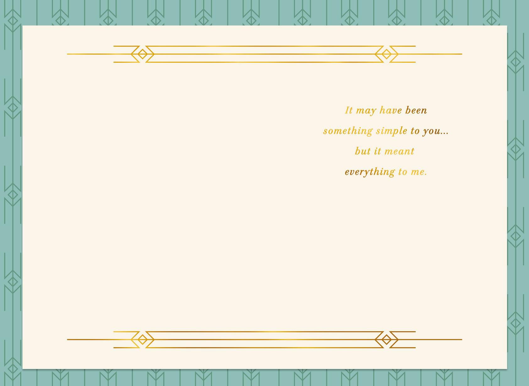 Stacked Letters Thank You Card