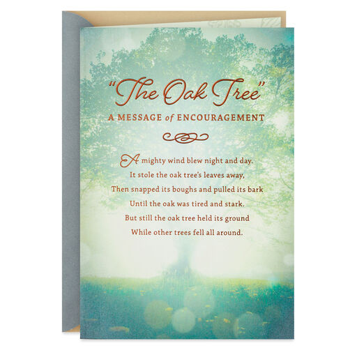 The Mighty Oak Tree Encouragement Card, 