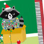 Santa Raccoon in Lights Grandson Christmas Card Card Front Detail image number 4